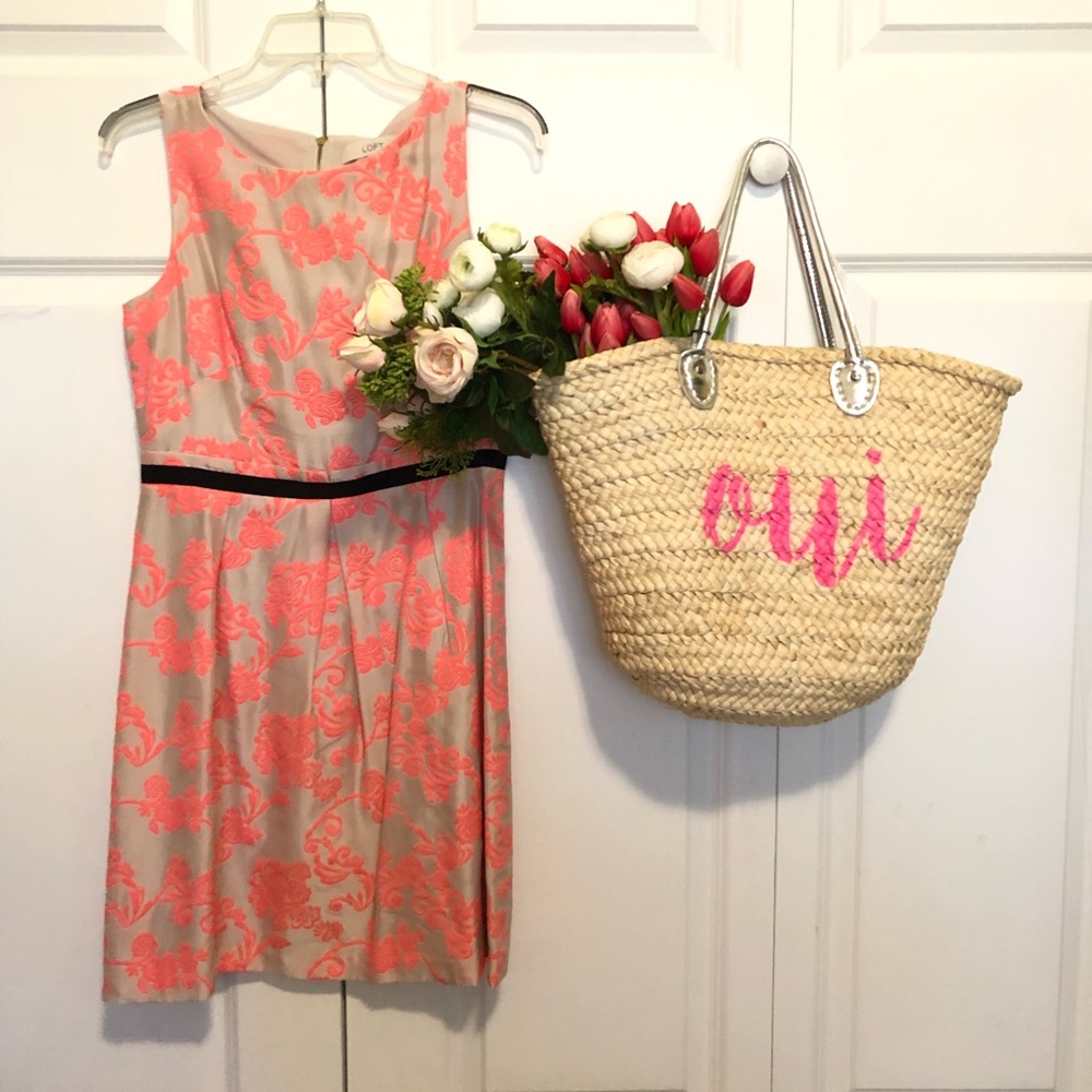 LOFT embroidered dress